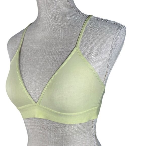 Pepper Soft Yellow Ultra Fine Wire Free Triangle Bralette - Picture 3 of 7